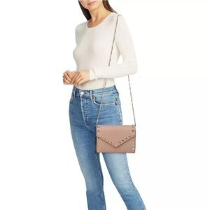 Valentino Garavani Rockstud Leather Wallet on Chain